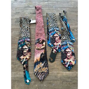 American Film Classic King Kong (4) Different 100% Silk Ties